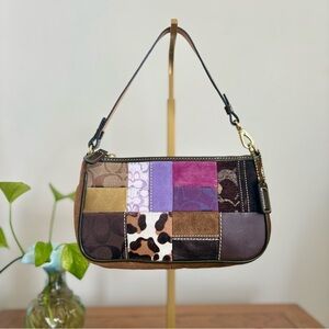 Vintage Coach Demi Patchwork Shoulder Bag